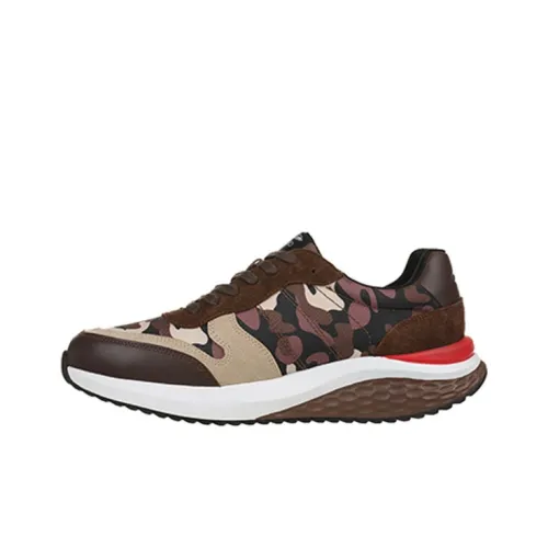 MBT Curved Sole Platform TIANO Low-Top Running Shoes Men's Brown