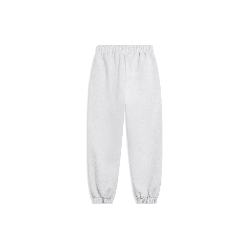 LiNing Chinese Culture Series Knitted Sports Pants Men's Heather Gray Deep Antarctic Gray-1
