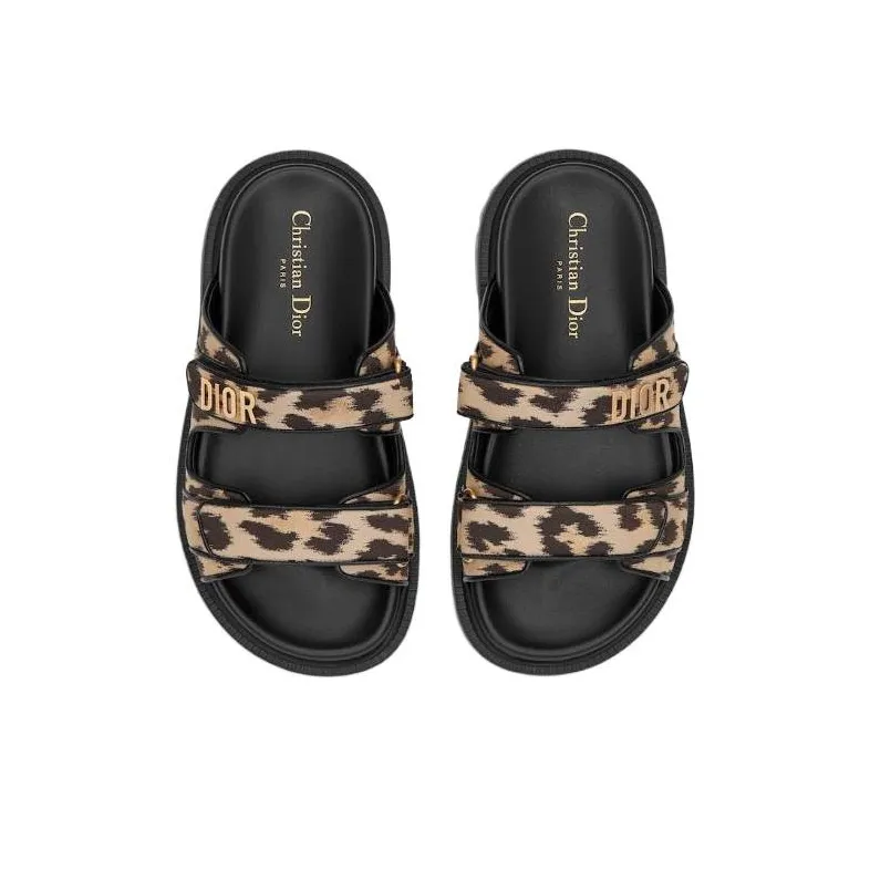 DIOR DiorAct Slip Resistant Slide Slippers Women's Beige-4