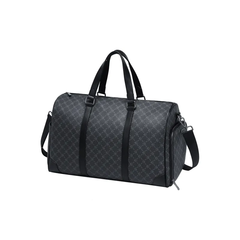 POLO PVC Synthetic Leather Travel Bag 28L Men's Dark Gray-0