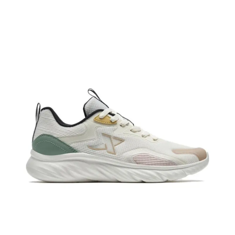 XTEP Shuyue1.5 Cushioning Anti Slip And Wear Resistant Low Top Running Shoes Men's White Green Pink-1