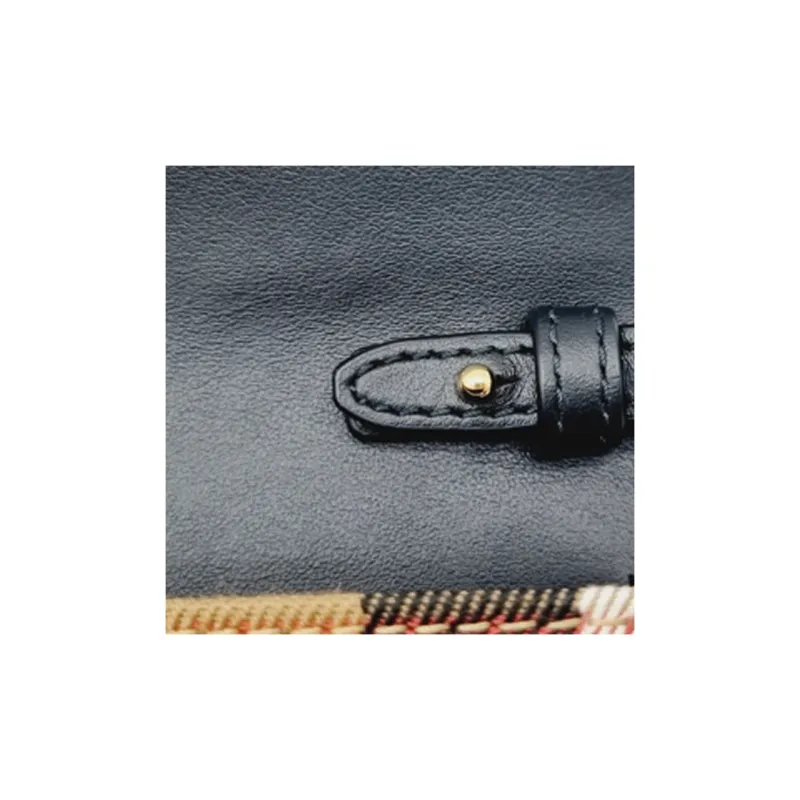 Burberry Hannah Check Shoulder Bag Black-11
