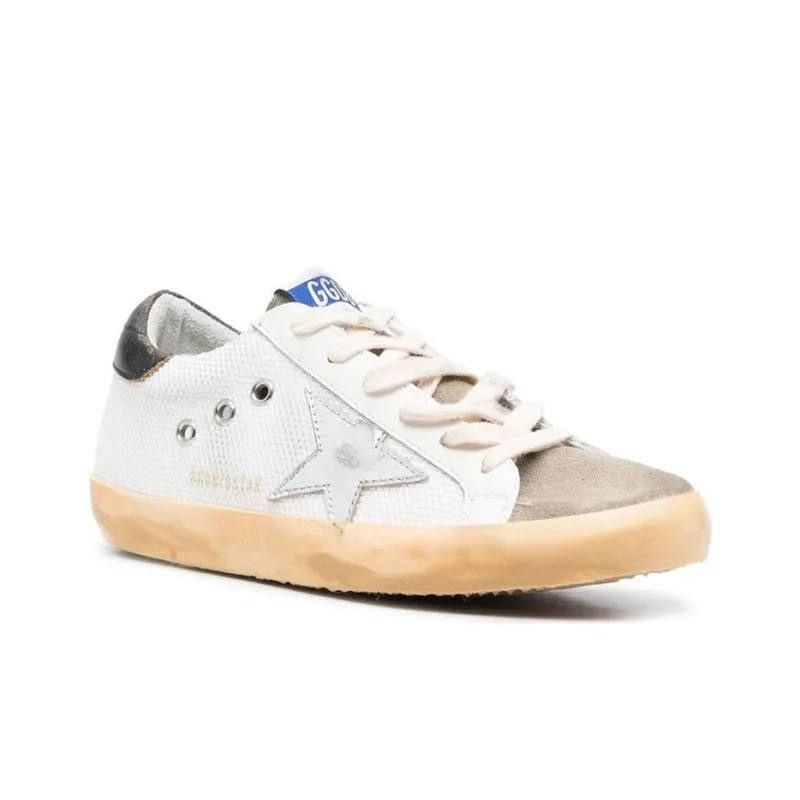 Golden Goose Stylish Skateboarding Shoes Women's White Vintage Version-2