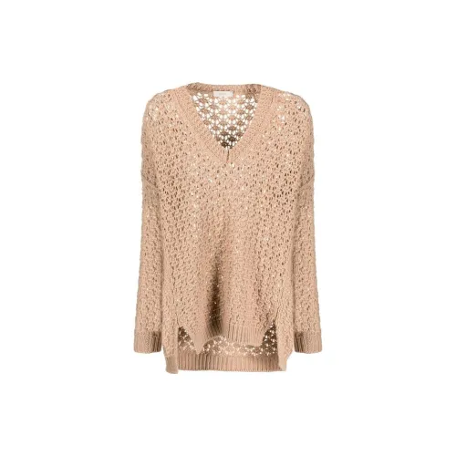 AGNONA V-neck Woven Jumper