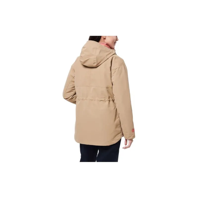 Columbia Waterproof And Windproof To Keep Warm Windbreaker Jacket Women's Dark Khaki-1