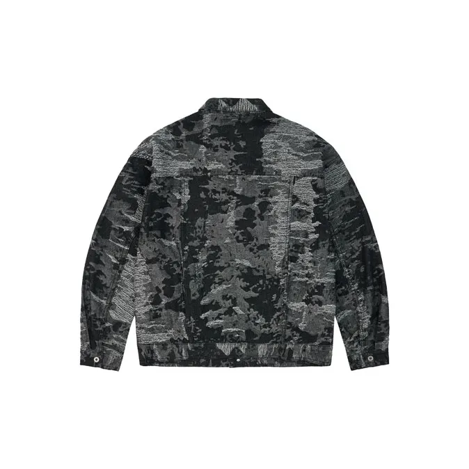 TEKABLU Jacket Unisex Black Torn Fabric-1
