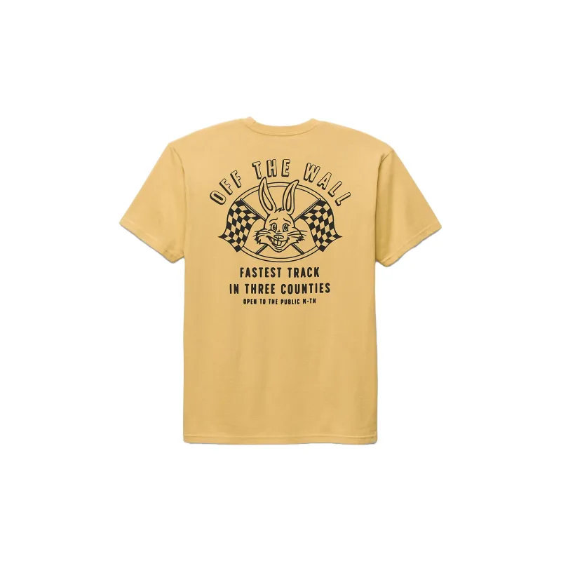 Vans Rabbit Racer T-Shirts Men Yellow-1