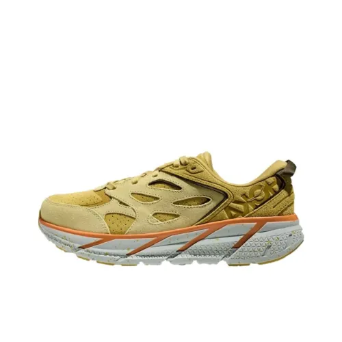 HOKA ONE ONE Clifton LS Shock Absorbers With Slip Resistant Features Low Top Running Shoes Men's Brown