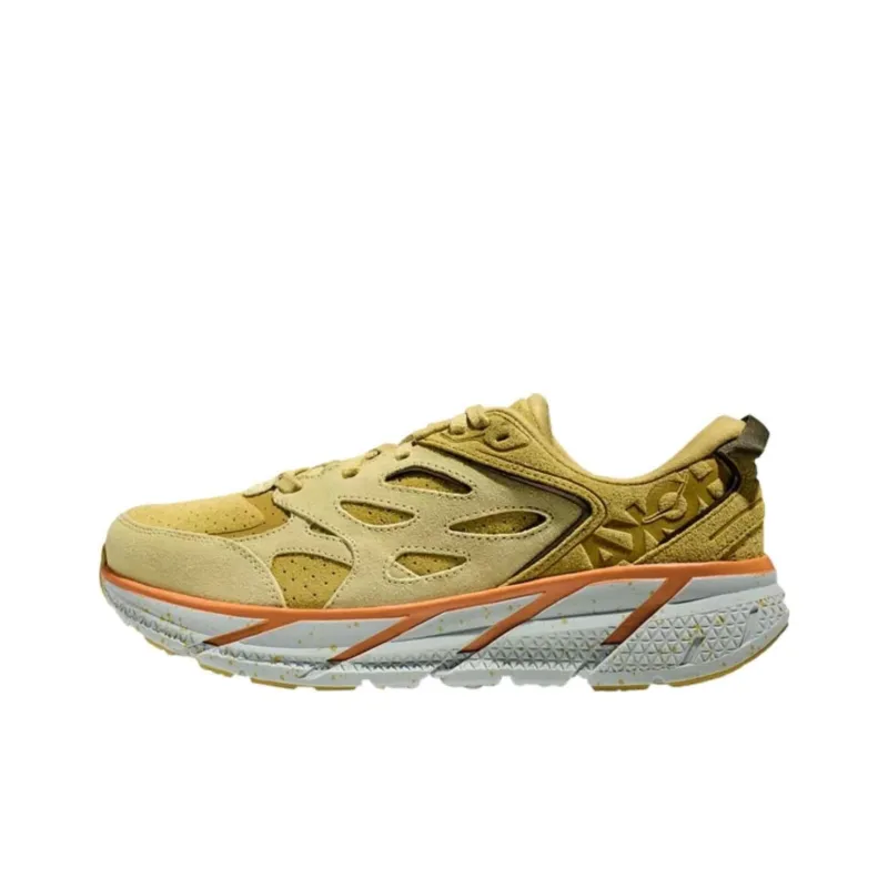 HOKA ONE ONE Clifton LS Shock Absorbers With Slip Resistant Features Low Top Running Shoes Men's Brown-0