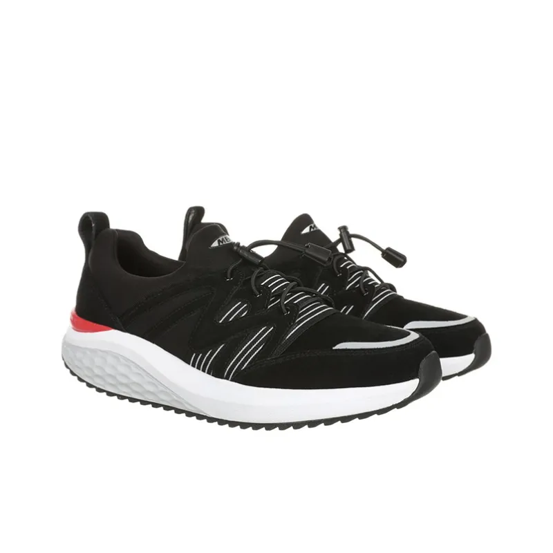MBT Low Top Running Shoes Men's Black-3