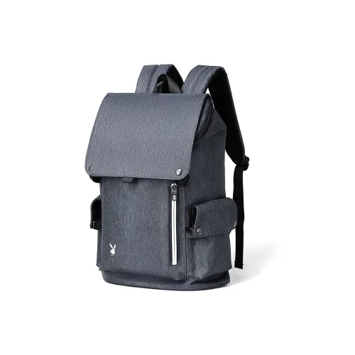 Playboy Fabric Backpack Large Size Men's Gray