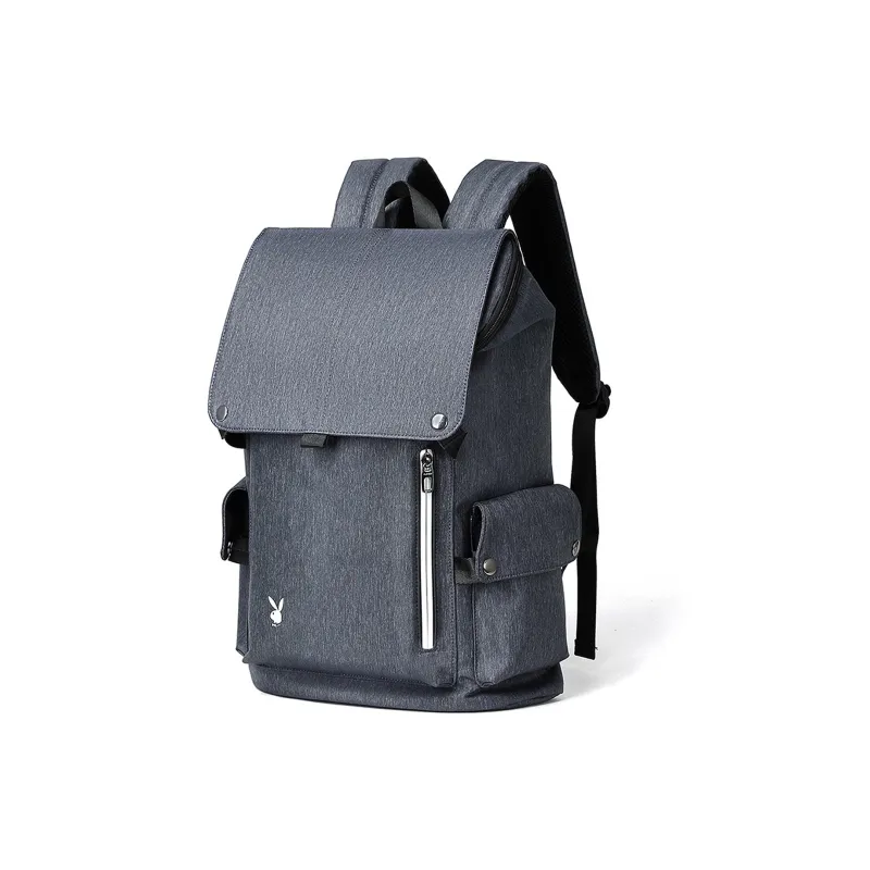 Playboy Fabric Backpack Tubas Men's Gray-0