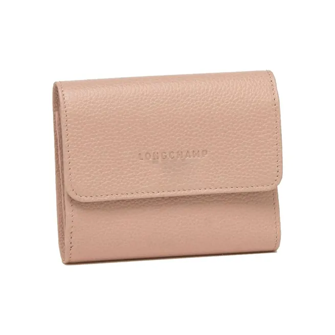 LONGCHAMP Cow Leather Wallet Regular Women's Soft Pink-0