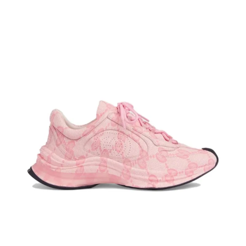 GUCCI RUN Low Top Casual Shoes Women's Pink-1
