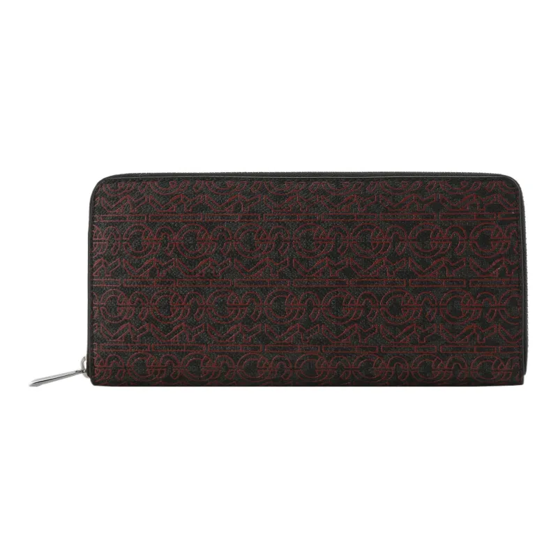 MICHAEL KORS Artificial Leather Wallet Regular Men's Black & Deep Red-0