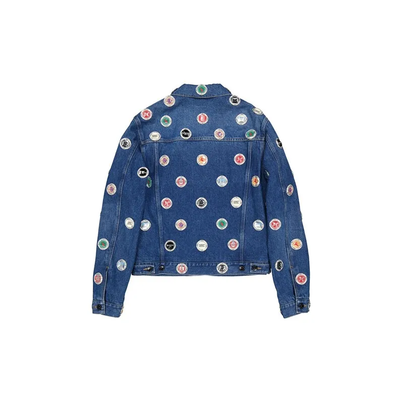 Burberry Bottle Cap Detail Denim Jacket-1