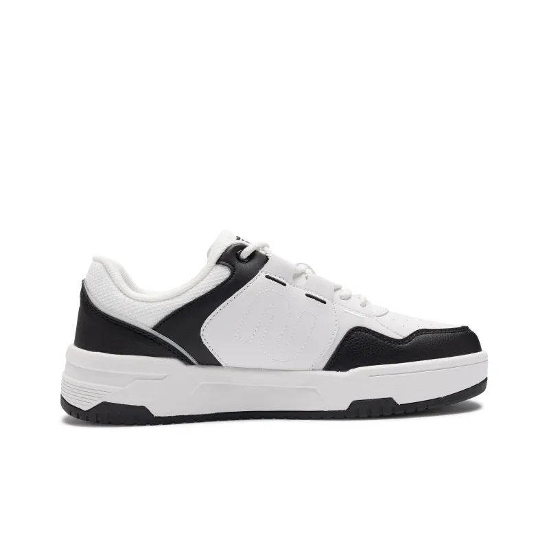 SAIQI Low Top Skateboard Shoes Men's Panda Black-1