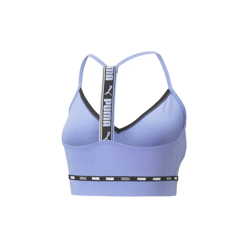 PUMA Low Impact Puma Strong Strappy Bra Sports Underwear Women's Purple-1