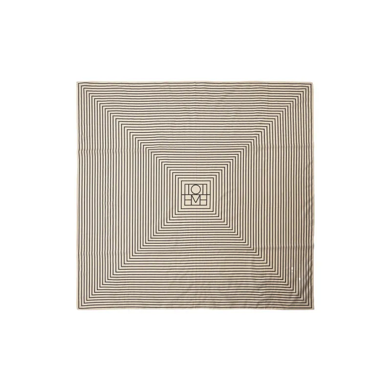 TOTEME Stripe-Printed Square-Shaped Scarf-0