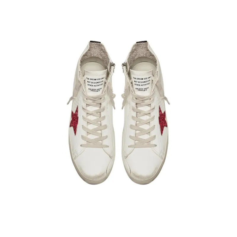 Golden Goose Francy White Red Women's-4