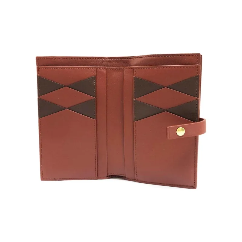 Bottega Veneta Calfskin Wallet Women's Brick & Brown-3