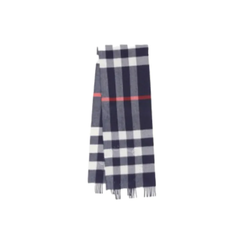 Burberry Checked Fringed Edge Scarf-0