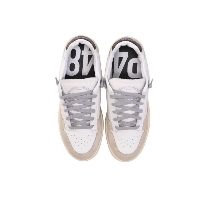 P448 Low Top Skateboard Shoes Men's White Brown-4