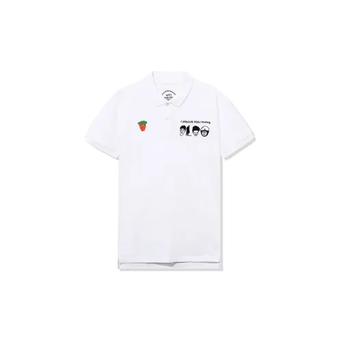 ANTI SOCIAL SOCIAL CLUB Bryant Giles Co-brand Polo Shirts Unisex White