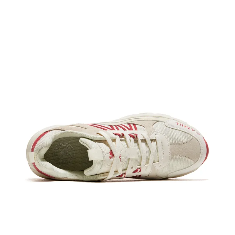 CAMEL Low-Top Outdoor Shoes Women's Beige White Red-3