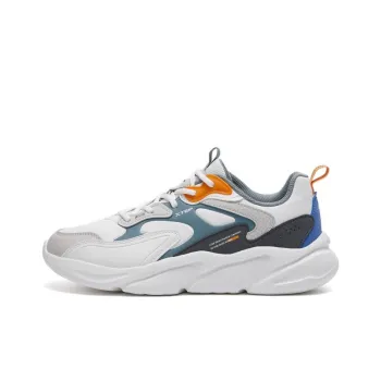 XTEP Lightning Chunky Sneakers Men Low Top White/Gray/Cyan