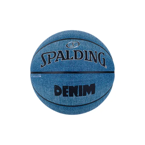 SPALDING Denim Collection PU Basketball Light Blue Size 7 Training Unisex