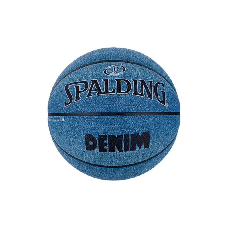 SPALDING Denim Collection PU Basketball Light Blue Size 7 Training Unisex-1