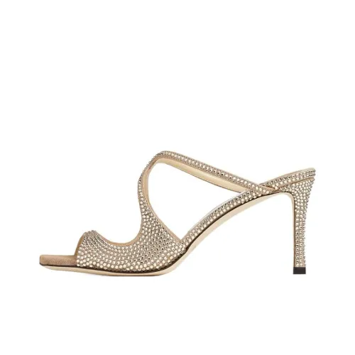 Jimmy Choo Anise 75mm Crystal-embellished Mules