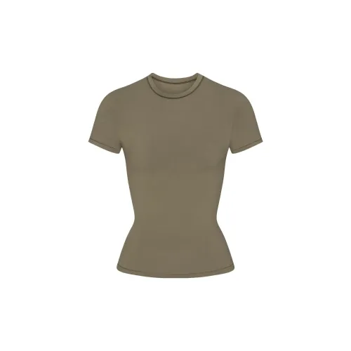 Skims T-Shirts Women's Army Green