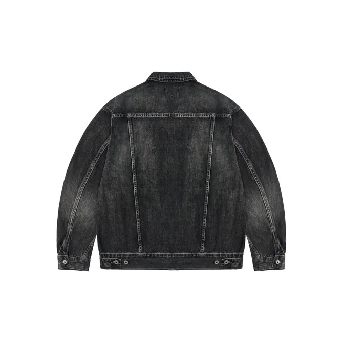 TEKABLU Jacket Unisex Washed Black-1