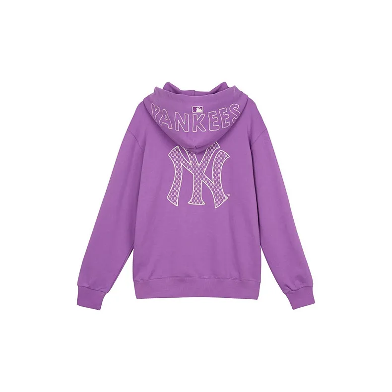 MLB Old Flower Sweatshirts Unisex Purple-1