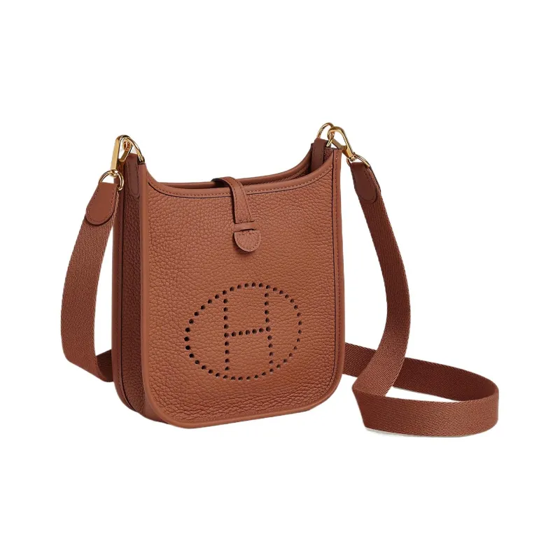 HERMES Evelyne Leather Evelyn Shoulder Bag, Crossbody Bag Regular Women's Copper Red-1