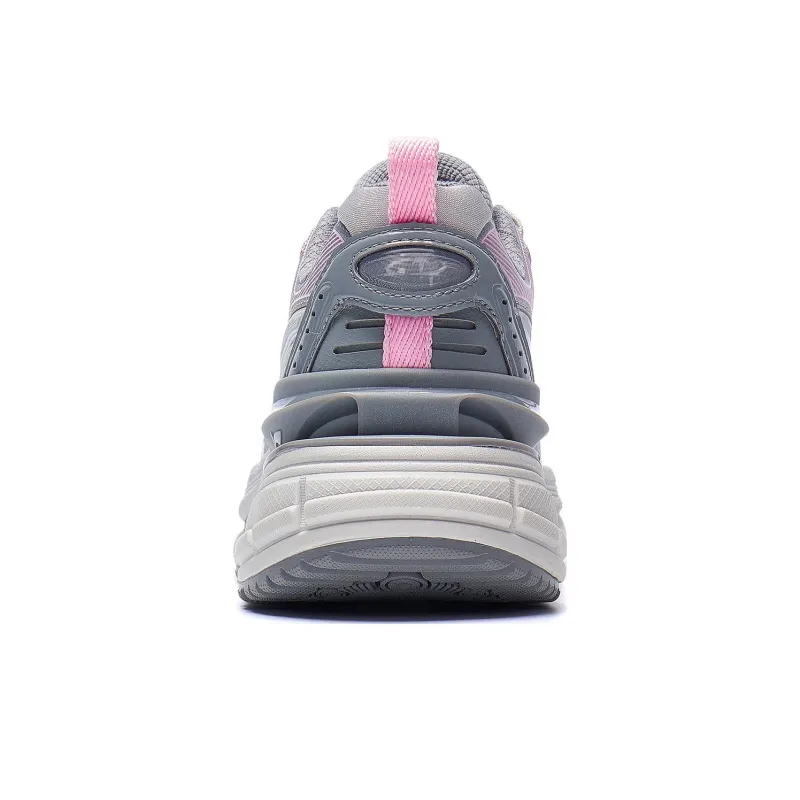 LiNing Comet 5 Yixing 5 Abrasion Resistant Rebound Low Top Casual Shoes Women's Silver Gray-2