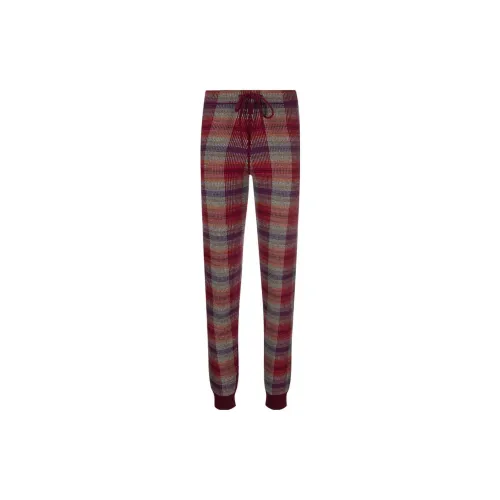 Barrie Plaid Check-print Knitted Trousers