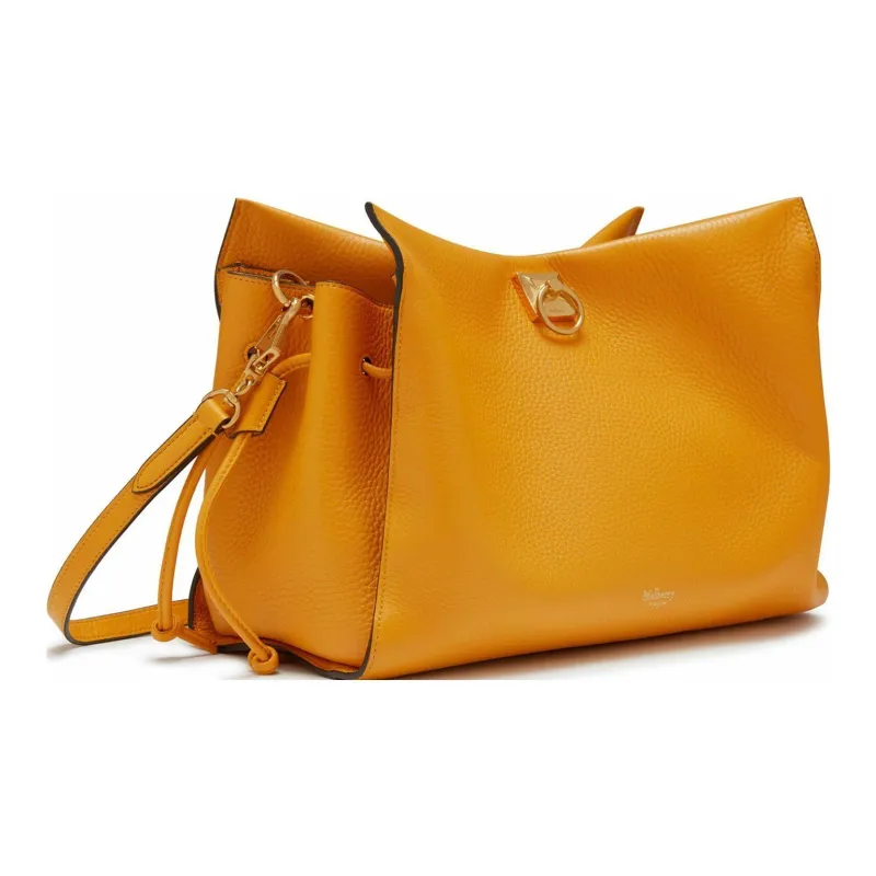 Mulberry Calfskin Shoulder Bag Crossbody Bag Handbag Regular Women's Orange-1