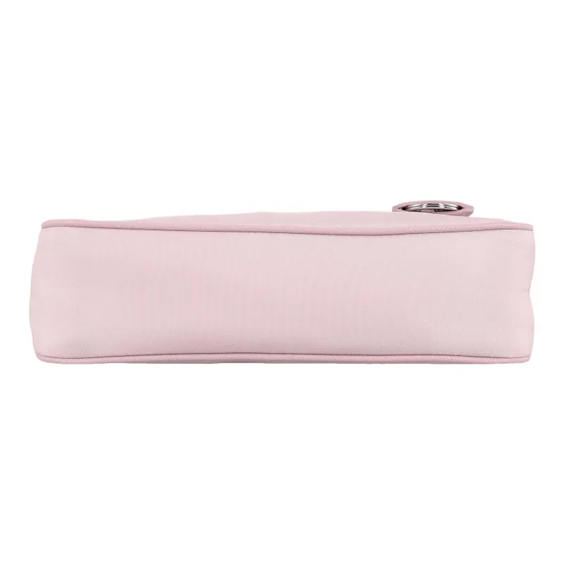 PRADA Re Edition Recycled Nylon Fabric With Saffiano Leather Trim Shoulder Bag, Handbag Mini Women's Snow Pink-4