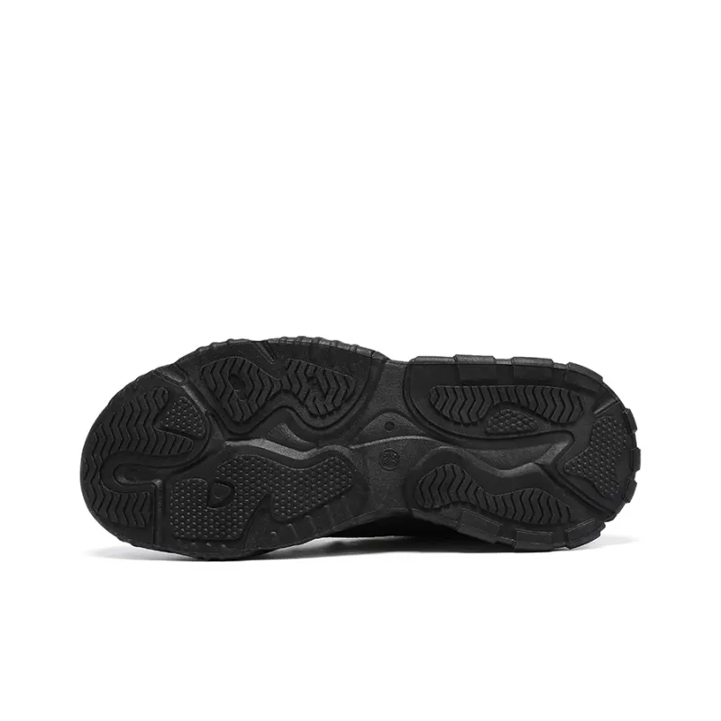Warrior Lightweight Anti Slip And Wear Resistant Low Top Casual Shoes Men's Black Gold-3