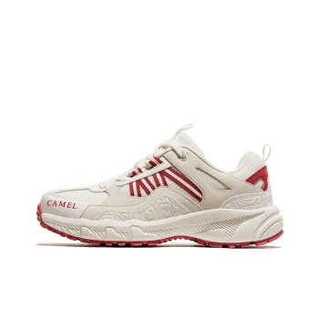 CAMEL Low-Top Outdoor Shoes Women's Beige White Red