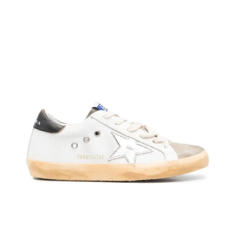 Golden Goose Stylish Skateboarding Shoes Women's White Vintage Version-1