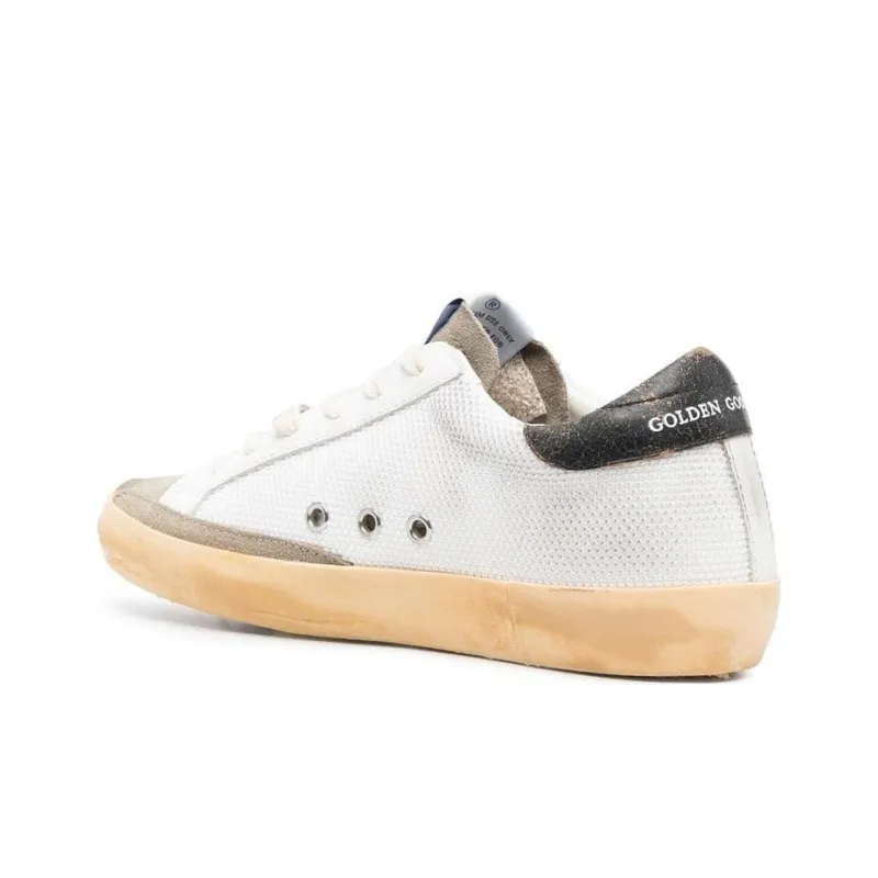Golden Goose Stylish Skateboarding Shoes Women's White Vintage Version-3