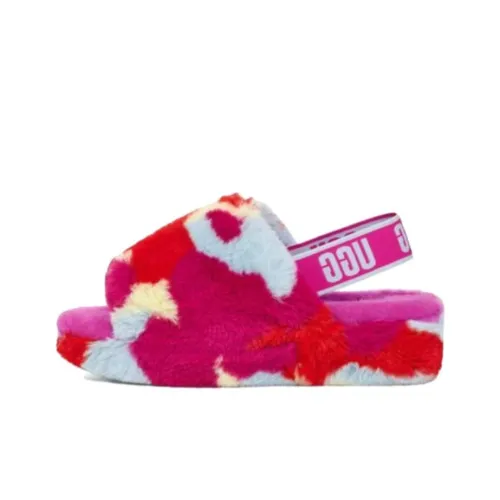 UGG Fluff Yeah Slide Camopop Dragon Fruit Women's