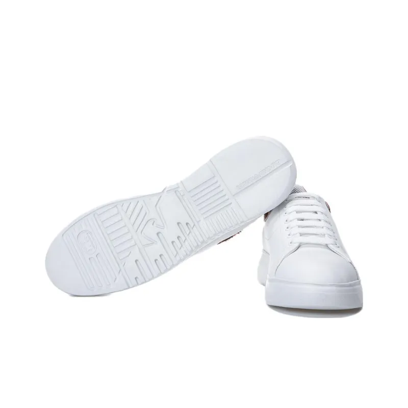 EMPORIO ARMANI Low Top Skateboard Shoes Women's White-3