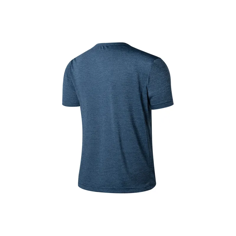 QIAODAN T Shirts Men Astronaut Blue Flower Gray-1