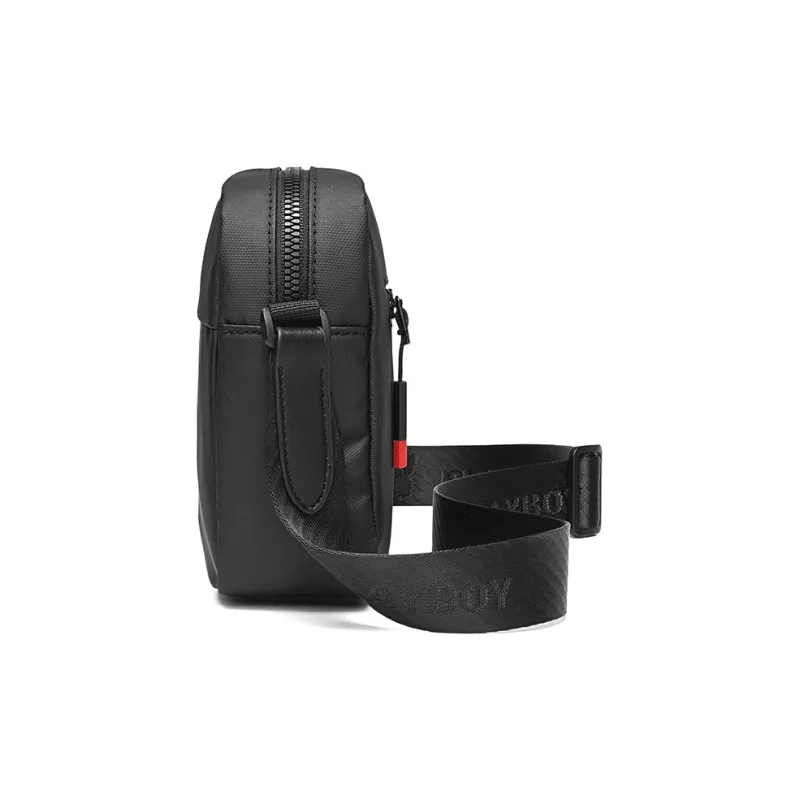 Playboy Fabric Crossbody Bag Medium Size Men's Black-4