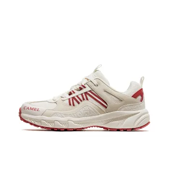 CAMEL Low Top Outdoor Shoes Men's Beige White Red